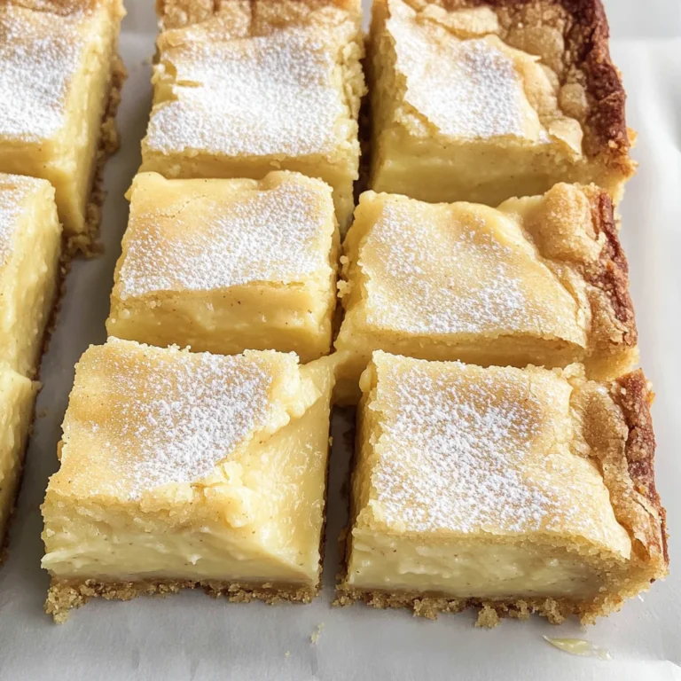 Eggnog Gooey Butter Bars