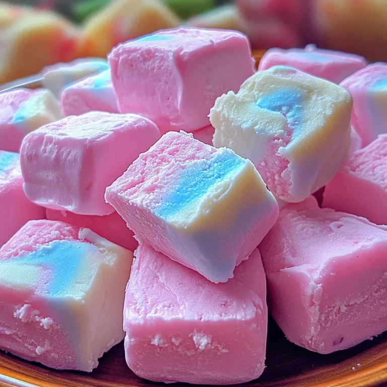 Fluffy Cotton Candy Fudge