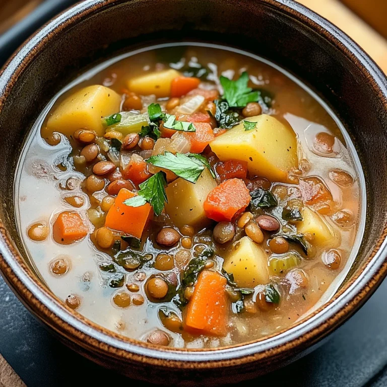 Hearty Lentil and Potato Soup