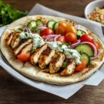 Mediterranean Chicken Gyros with Creamy Feta Tzatziki