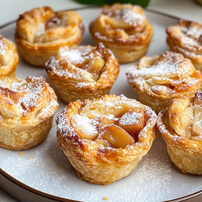 Mini Apple Pies With Puff Pastry (No Peeling)