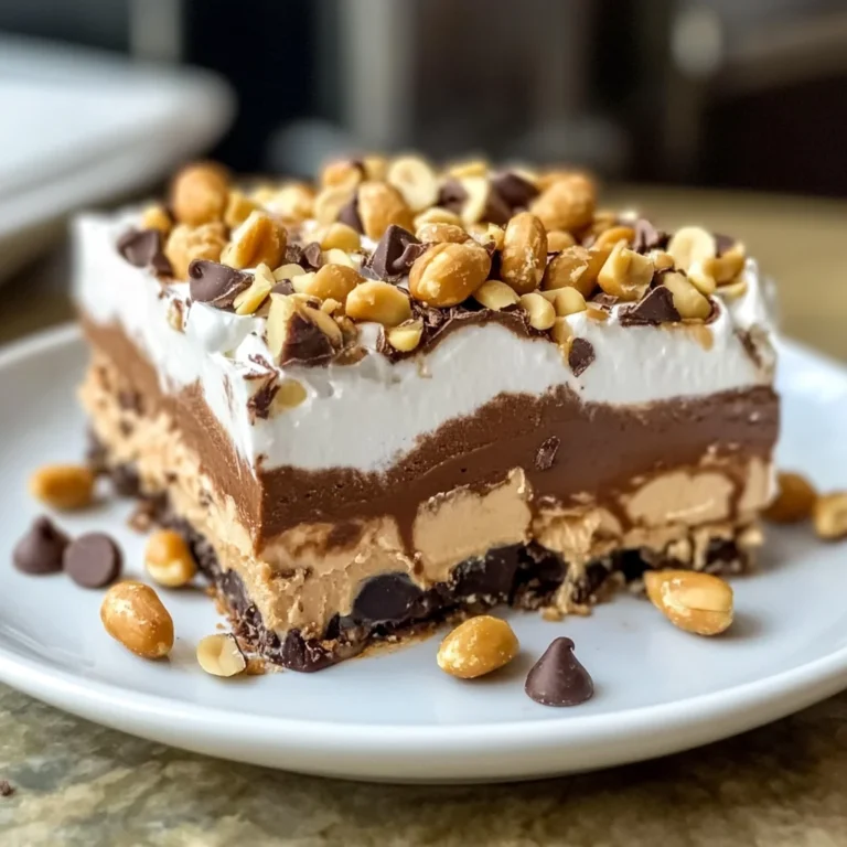 No-Bake Peanut Butter Lasagna
