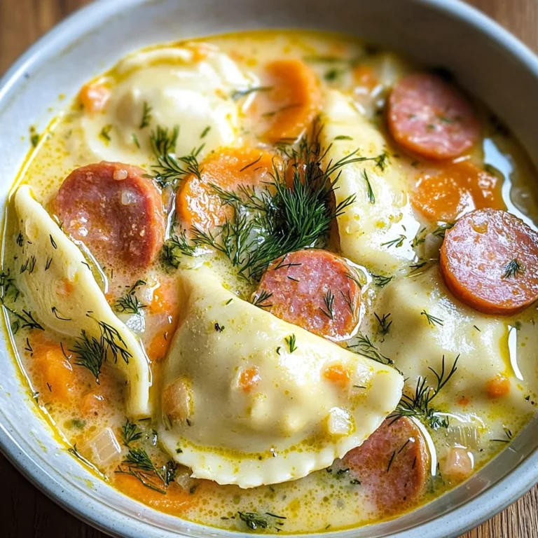 Pierogi Dill Soup