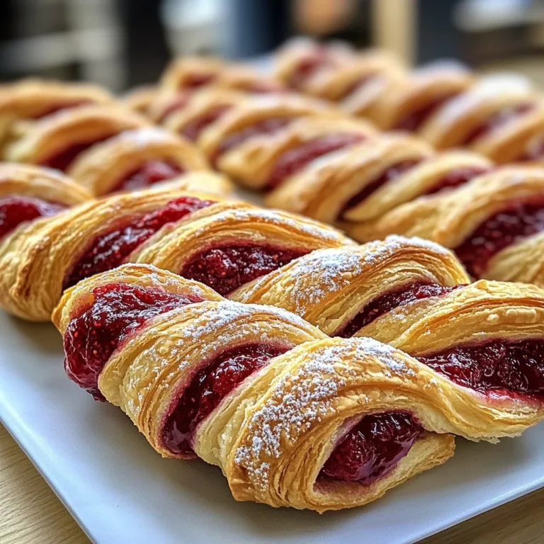 Raspberry Pastry Twists: Indulge in This Sweet Delight!