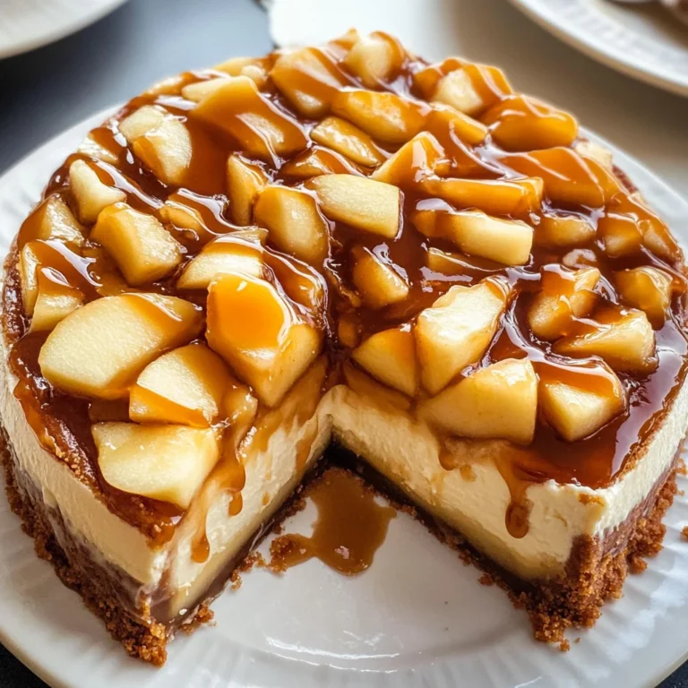 Salted Caramel Apple Pie Cheesecake