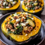 Sausage-Stuffed Acorn Squash