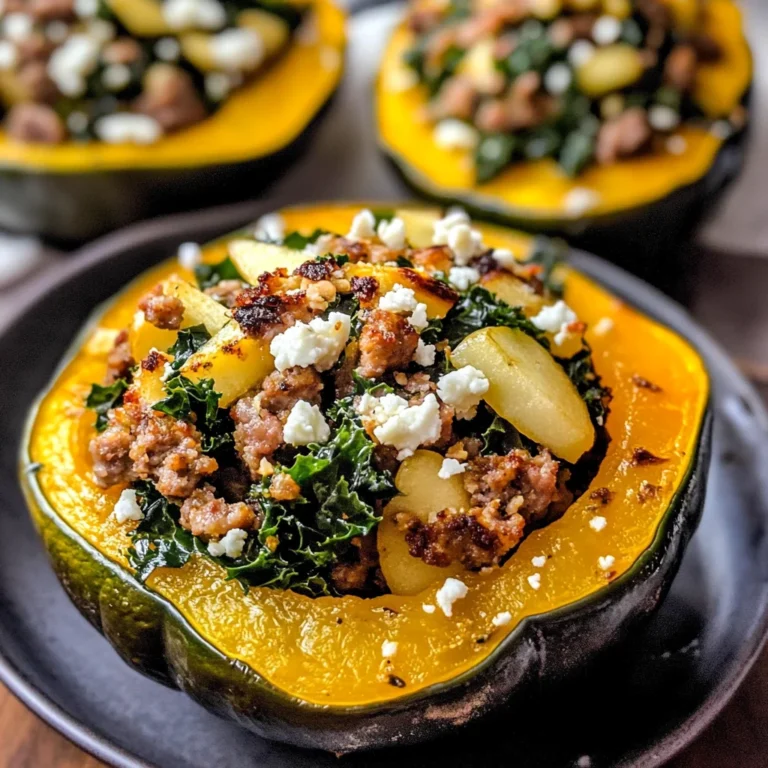 Sausage-Stuffed Acorn Squash