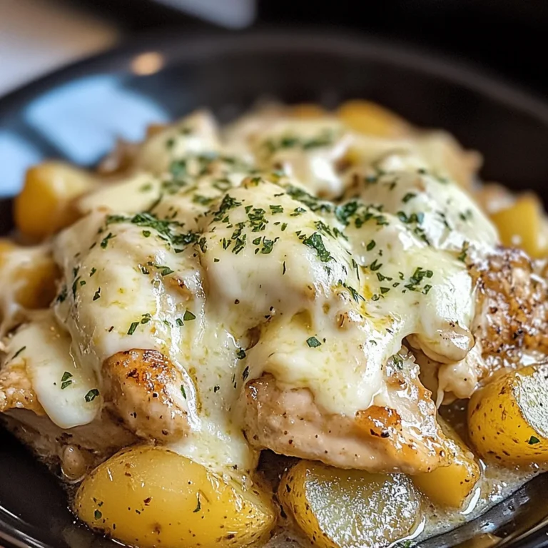 Slow Cooker Garlic Parmesan Chicken and Potatoes