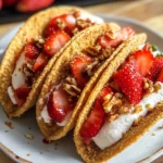 Strawberry Crunch Cheesecake Tacos