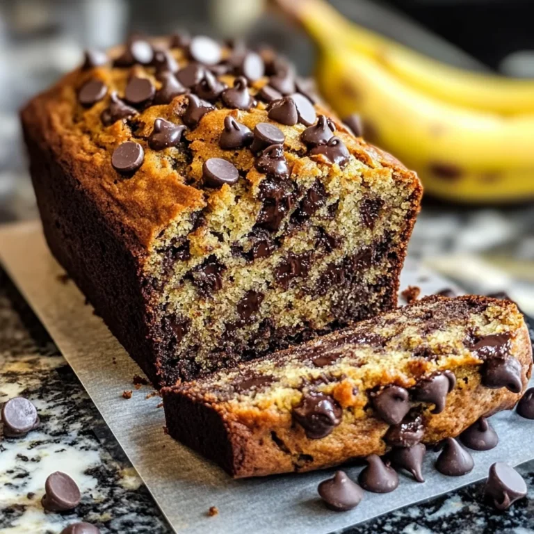 Super Moist Chocolate Chip Banana Bread Recipe