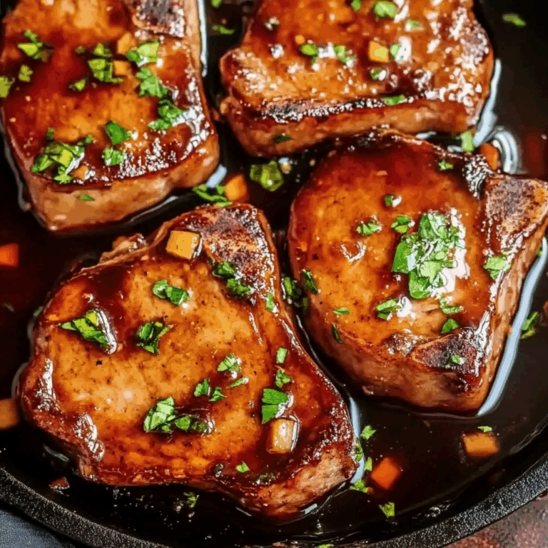 Maple Glazed beef Chops