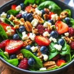 15-Minute Strawberry Spinach Salad