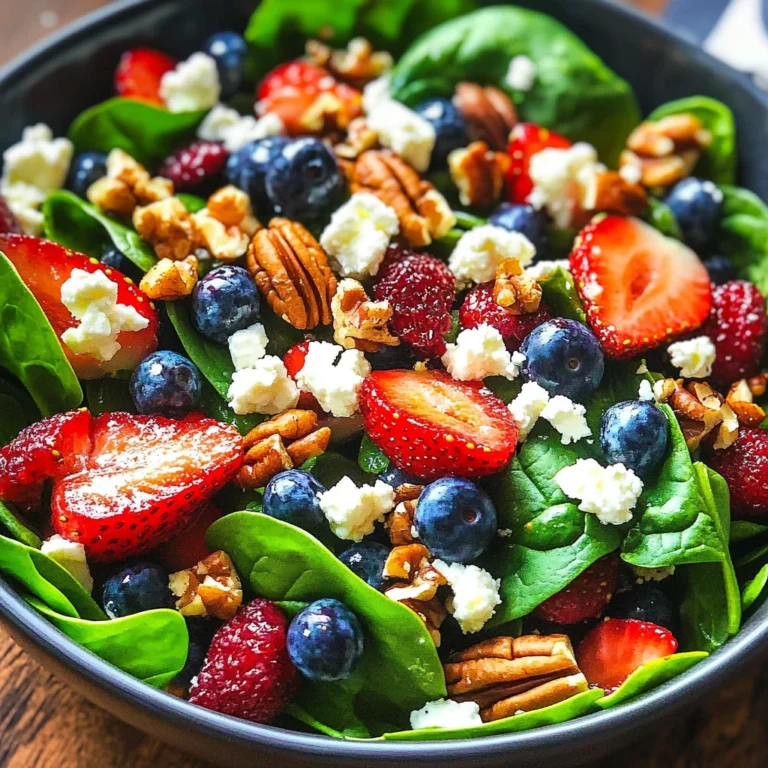 15-Minute Strawberry Spinach Salad
