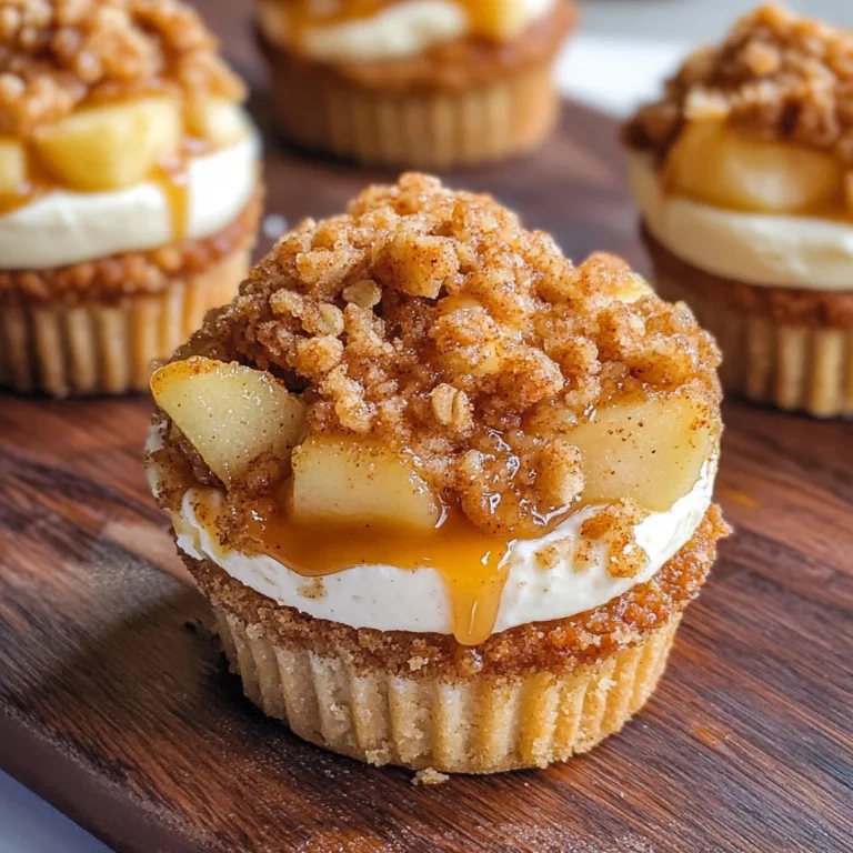 Apple Crisp Mini Cheesecakes