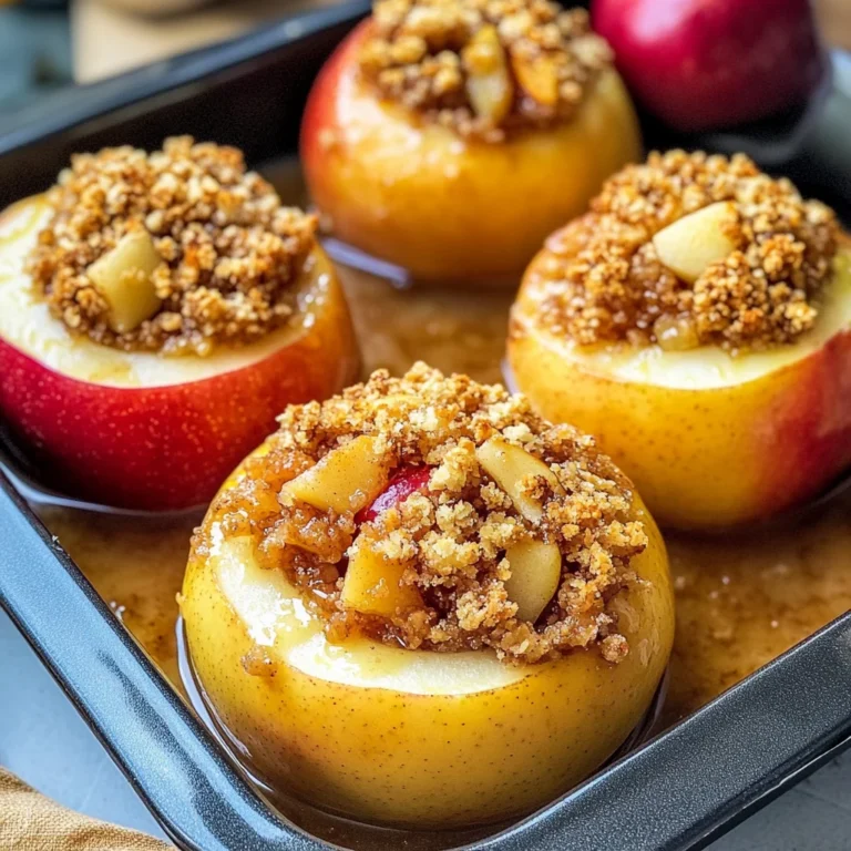 Apple Crisp Stuffed Apples
