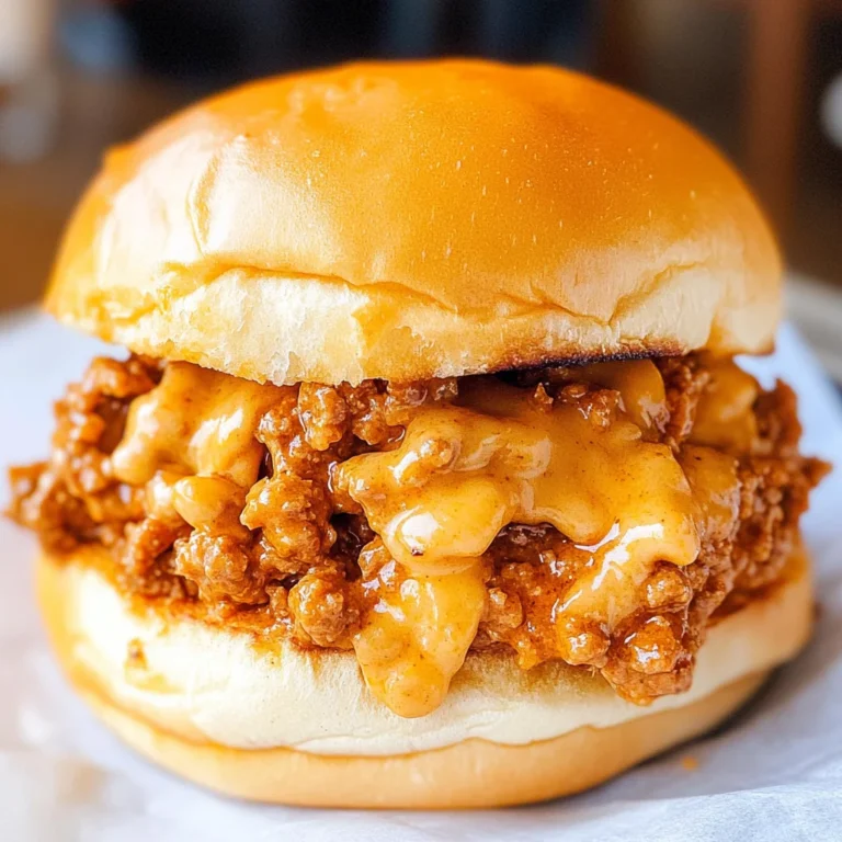 Cajun Chicken Sloppy Joes with Creamy Cheese Sauce