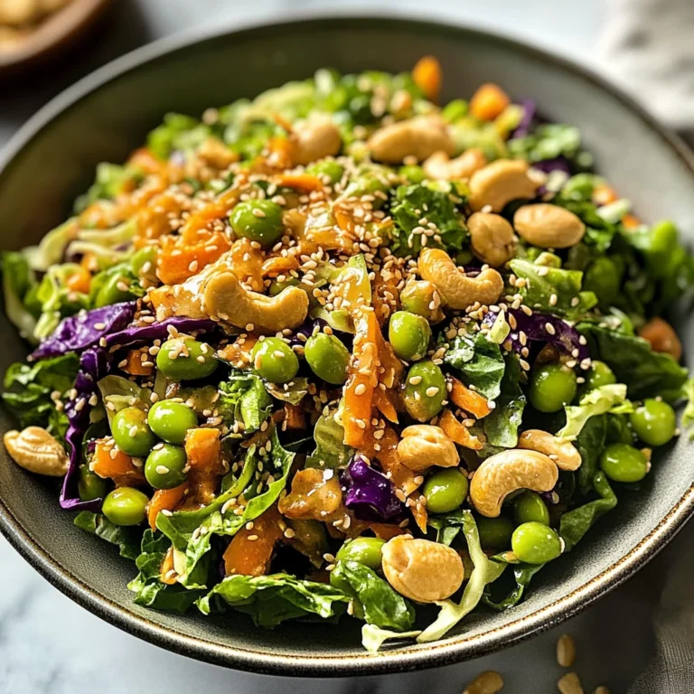 Cashew Crunch Salad with Sesame Dressing