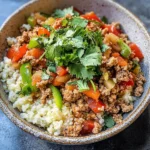 Cauliflower Rice Turkey Bowl