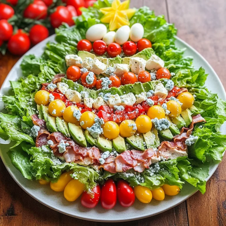 Chicken Cobb "Christmas Tree" Holiday Salad