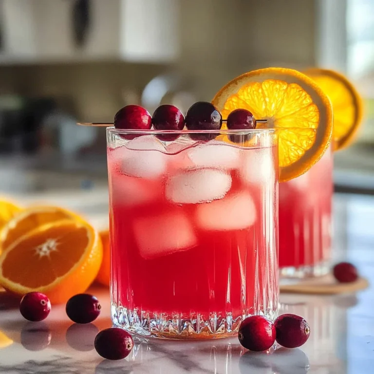 Cranberry Orange Sparkler Mocktail Recipe