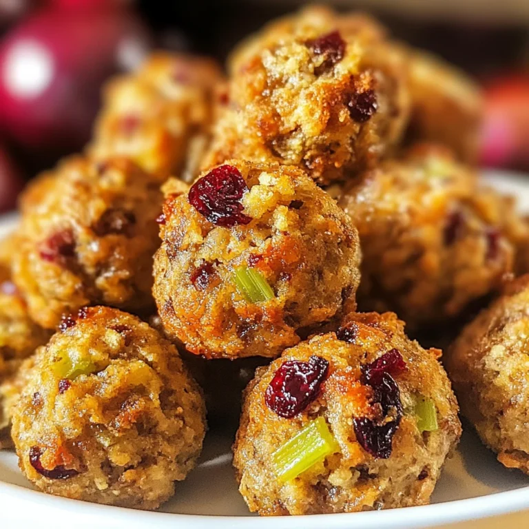 Cranberry & Turkey Stuffing Balls