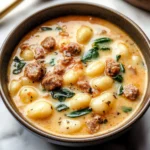 Creamy Italian Sausage Gnocchi Soup