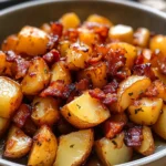 Crispy Bacon Honey Roasted Potatoes