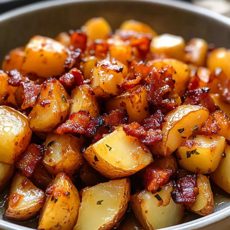 Crispy Bacon Honey Roasted Potatoes