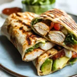 Grilled Avocado Chicken Wraps