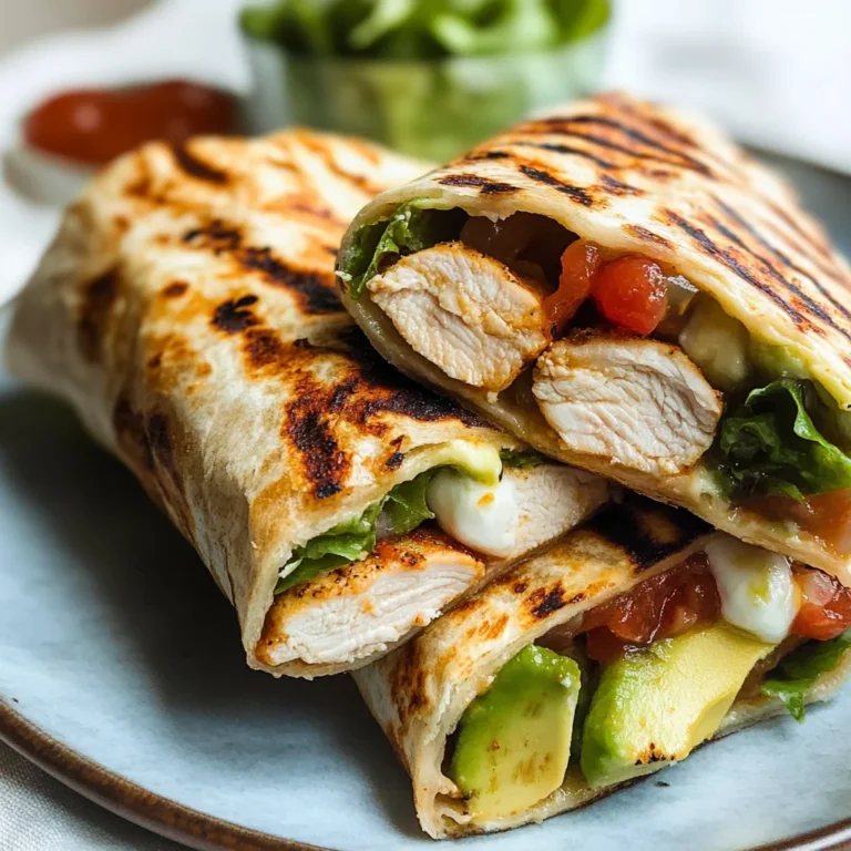 Grilled Avocado Chicken Wraps