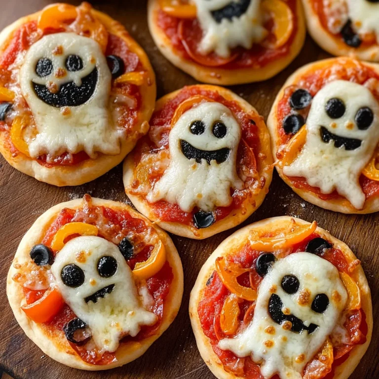 Halloween Mini Pizzas