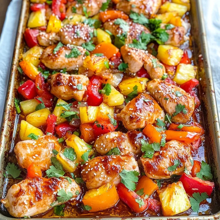 Hawaiian Chicken Sheet Pan Meal (Whole30, Paleo, Low Carb)