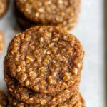 Healthy Gingerbread Oatmeal Breakfast Cookies