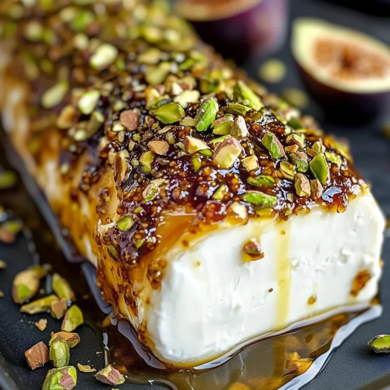 Honey Fig Pistachio Goat Cheese Appetizer