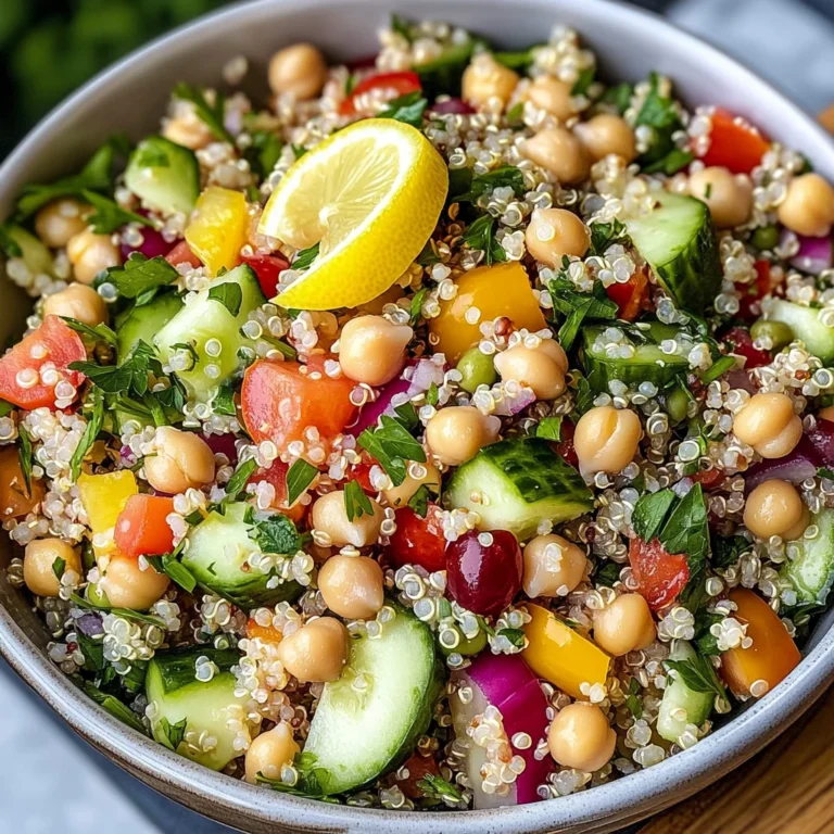 Lemon Quinoa & Chickpea Salad