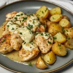 Slow Cooker Parmesan Garlic Chicken and Potatoes