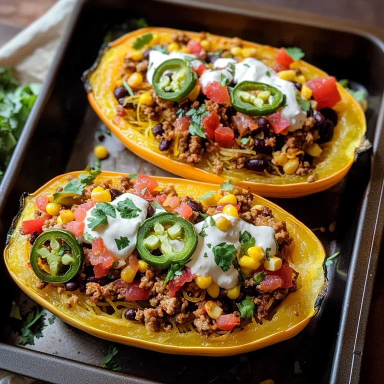 Southwest Taco Stuffed Spaghetti Squash