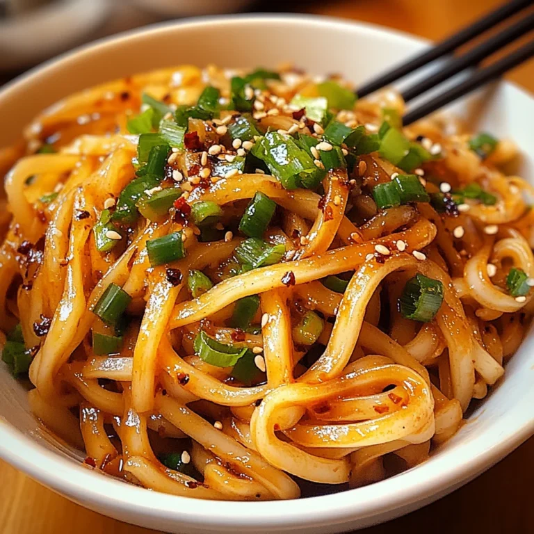 Spicy Szechuan Noodles with Garlic Chili Oil