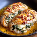 Sundried Tomato, Spinach and Cheese Stuffed Chicken Recipe