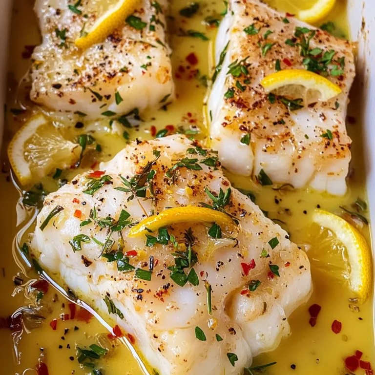 Tasty Baked Cod in Coconut Lemon Cream Sauce