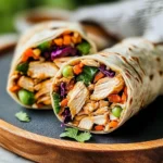 Thai Peanut Chicken Wraps