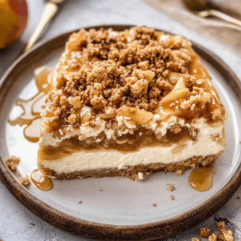 Caramel Apple Cheesecake Bars