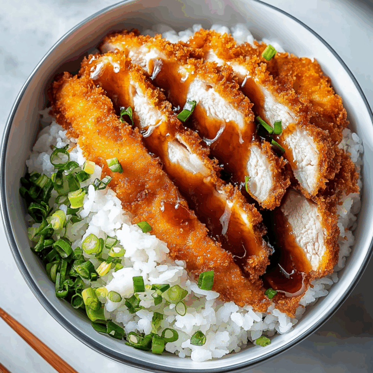 Japanese Katsu Bowls with Tonkatsu Sauce
