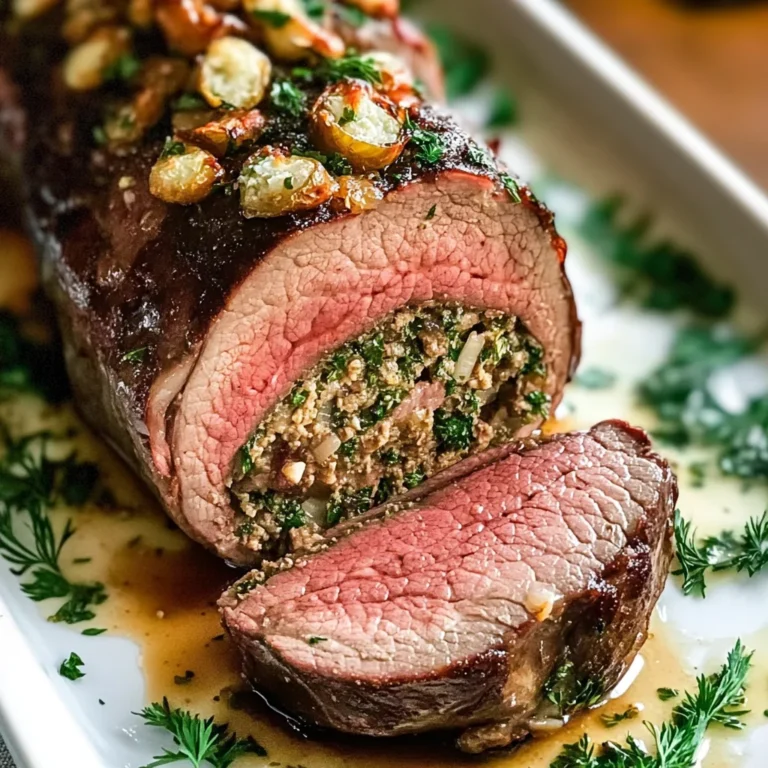 Best Christmas Stuffed Beef Tenderloin