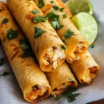 Cream Cheese Chicken Taquitos