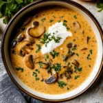 Creamy Hungarian Mushroom Soup