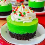 Grinch Mini Cheesecakes