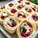 Savory Christmas Cranberry Roll Ups