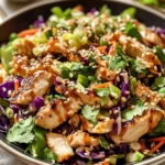 Sesame Chicken Cabbage Crunch Salad
