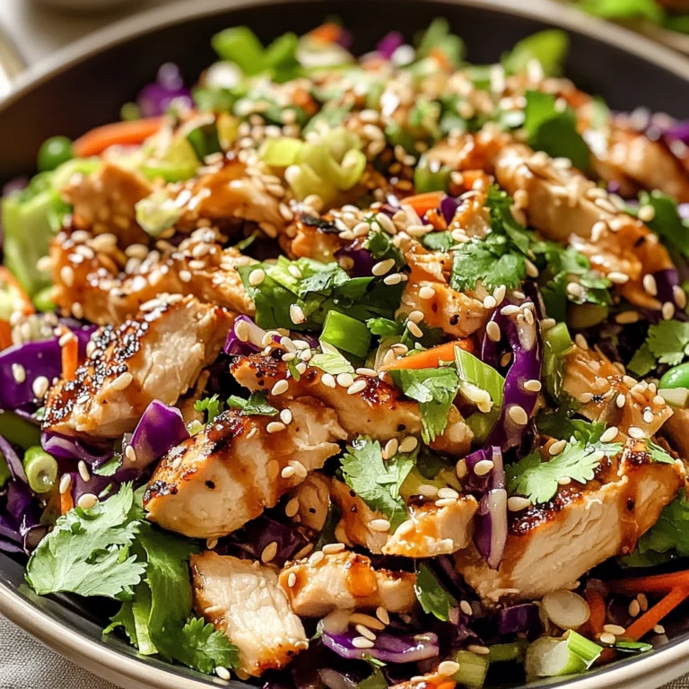 Sesame Chicken Cabbage Crunch Salad